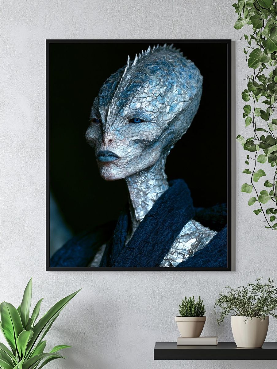 Alien Portrait Photography Poster. — room view 4