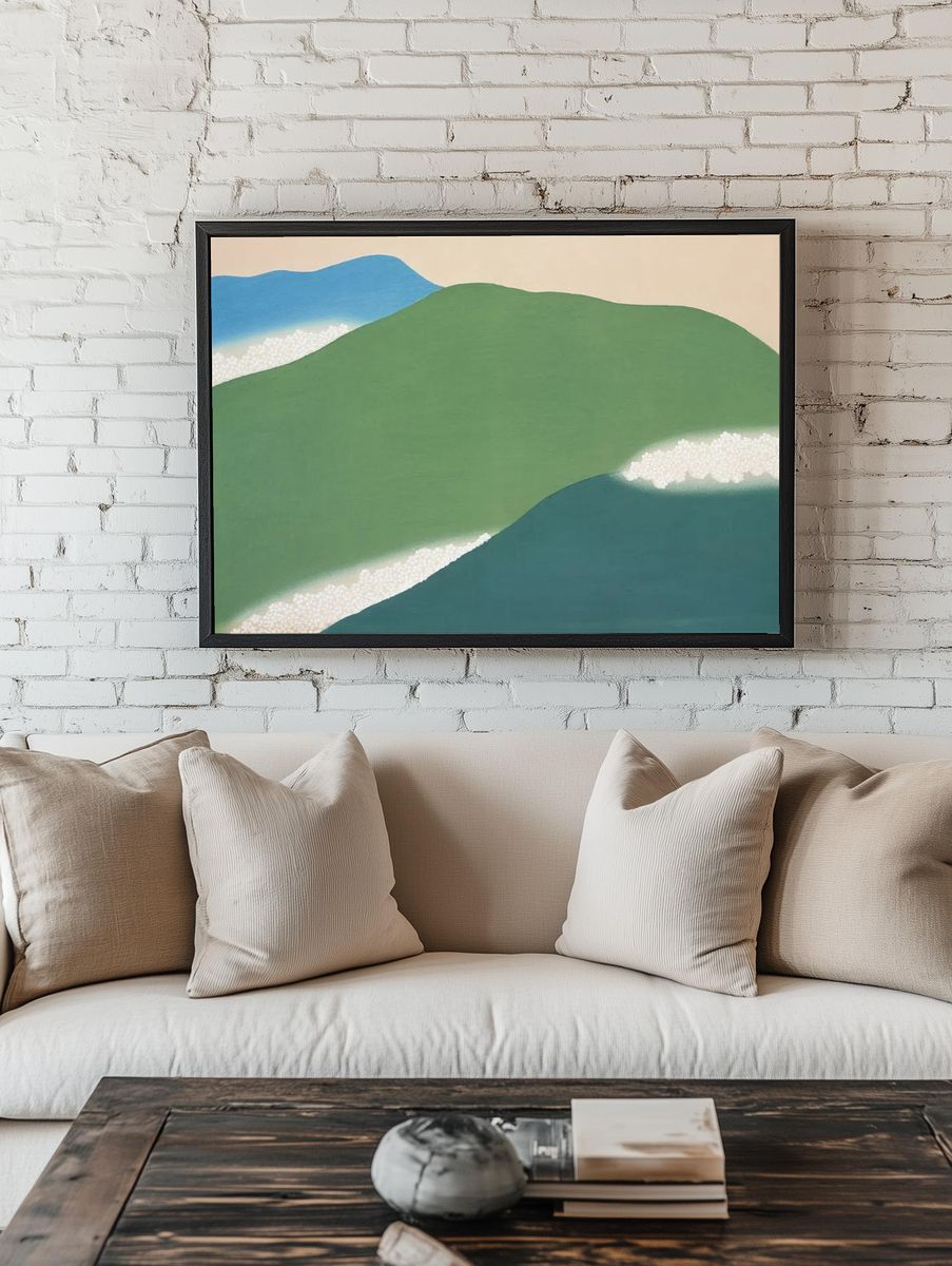 Abstract Landscape Poster room preview