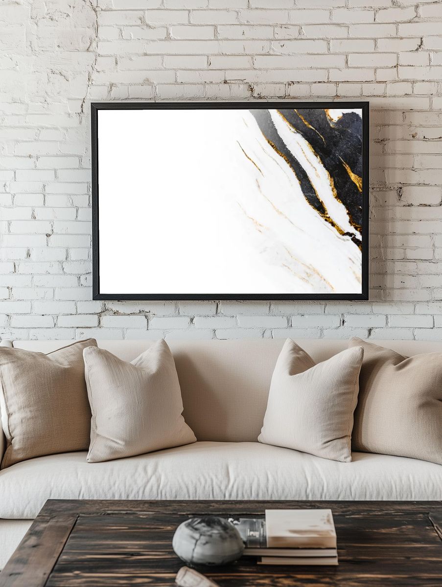 White marble rock textured background. — room view 1