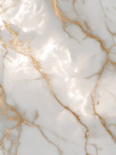 White Marble Gold Veins Abstract Print. poster
