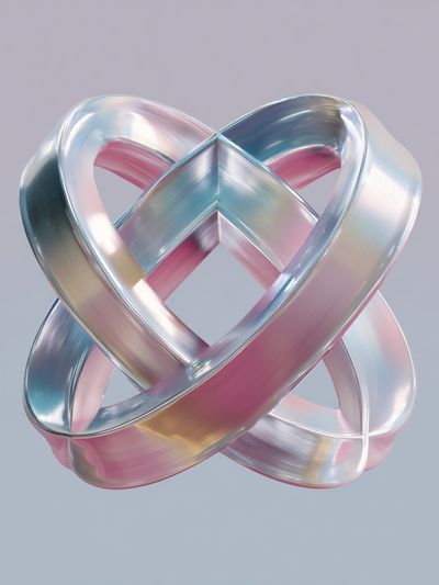 Abstract Metallic Sculpture Poster. poster print