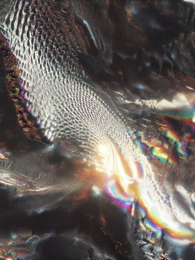 Abstract Metallic Waves Poster. poster print