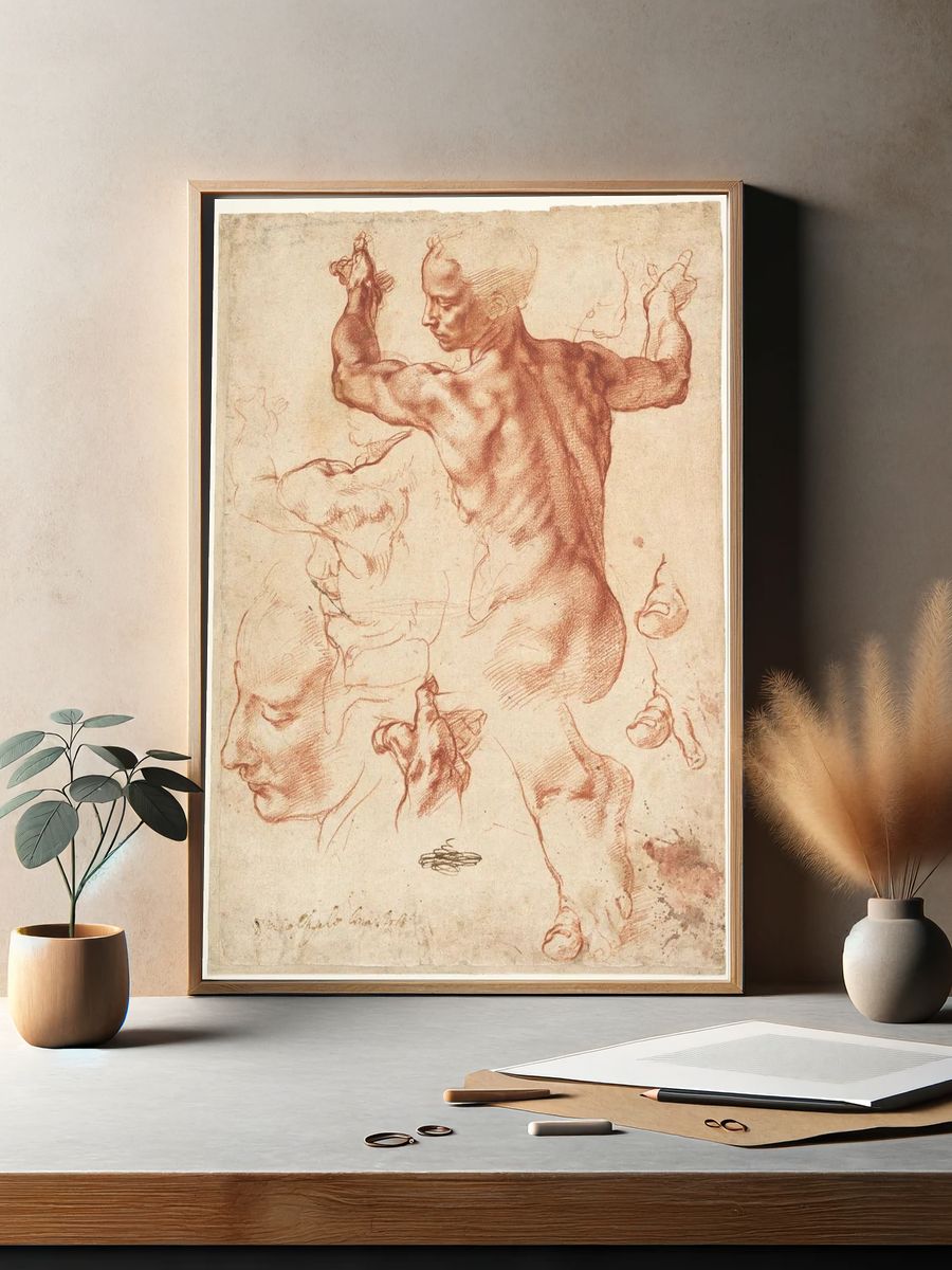 Studies Libyan Sibyl (recto); Studies. — room view 2
