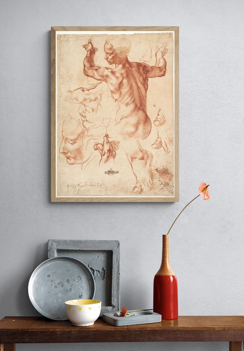 Studies Libyan Sibyl (recto); Studies. — room view 3