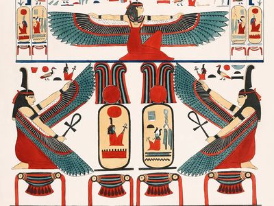 Tableau representing two Niches illustration. poster print