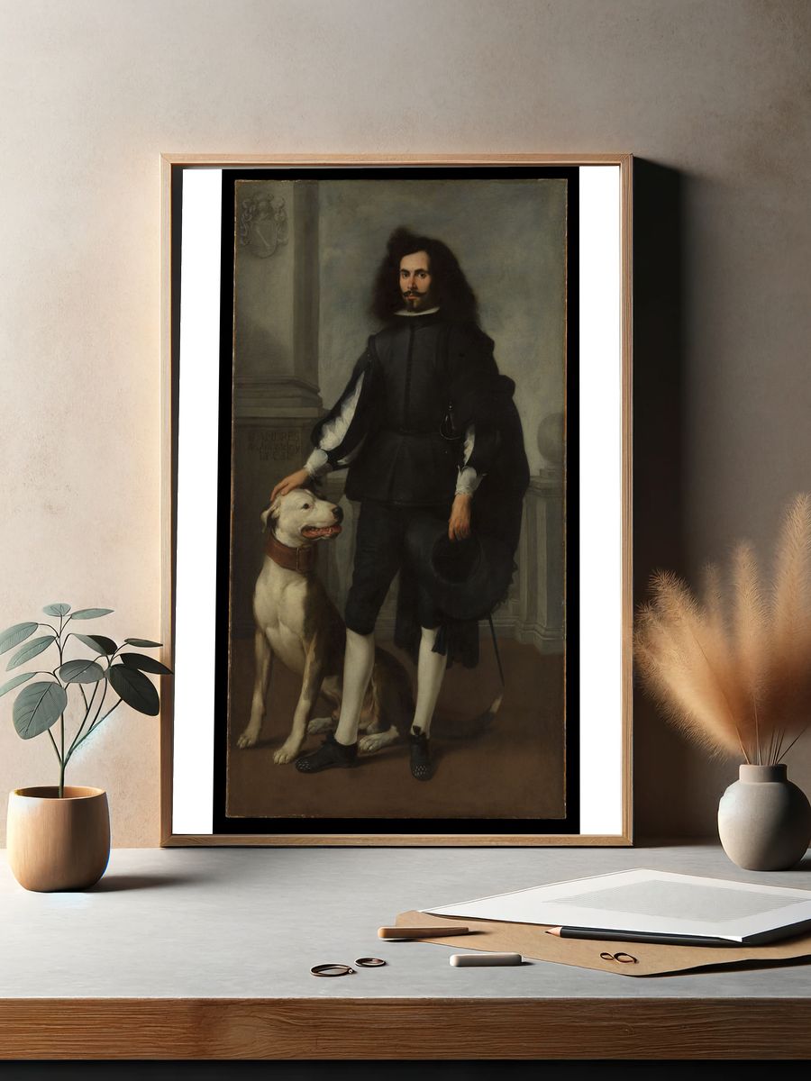 Don Andrés de Andrade y la Cal by Bartolomé Estebán Murillo — Art Print. — room view 2