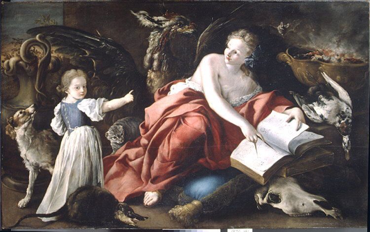An Allegory by Domenico Guidobono — Art Print. poster detail