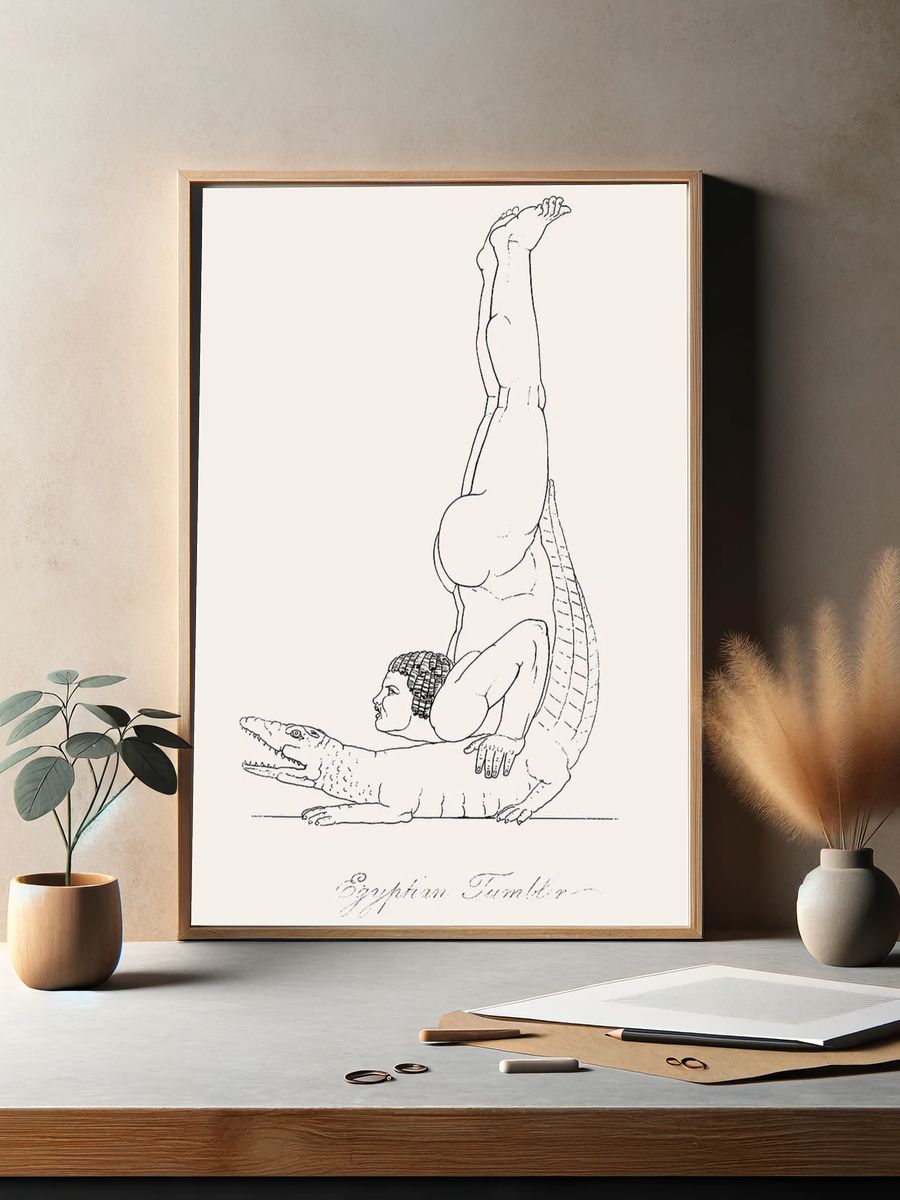 Egyptian tumbler illustration Egyptian, Grecian. — room view 2