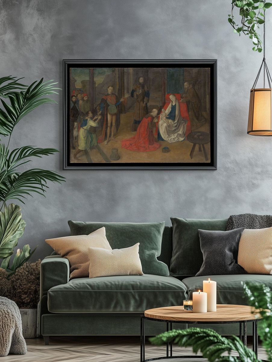 The Adoration of the Magi by Joos van Wassenhove — Art Print. — room view 4