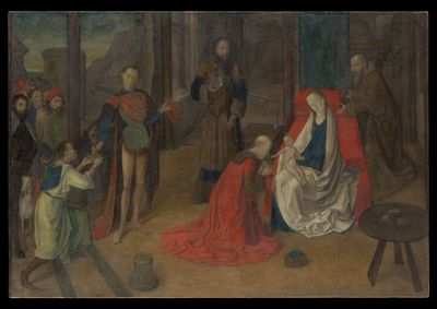 The Adoration of the Magi by Joos van Wassenhove — Art Print. poster print