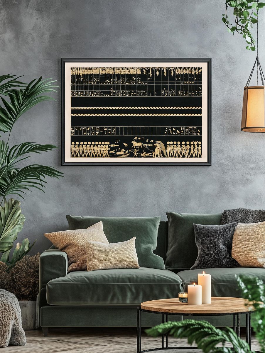 Zodiak tomb Psammis Thebes illustration. — room view 4