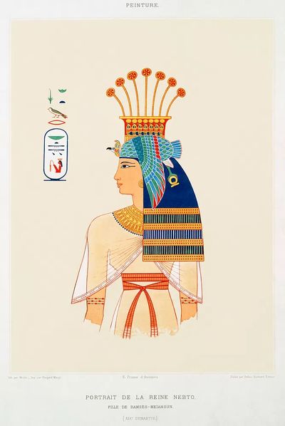 Portrait Queen Nebto, daughter Ramses-Meïamoun. poster