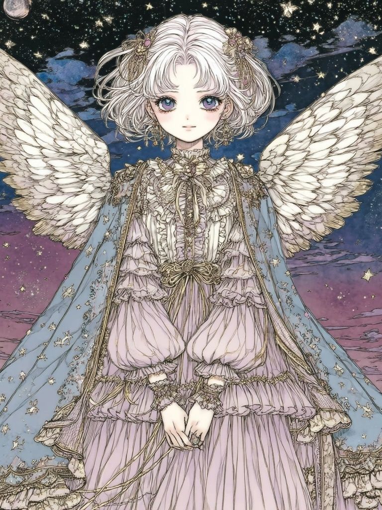 Angel Girl — Digital Art Print. poster detail