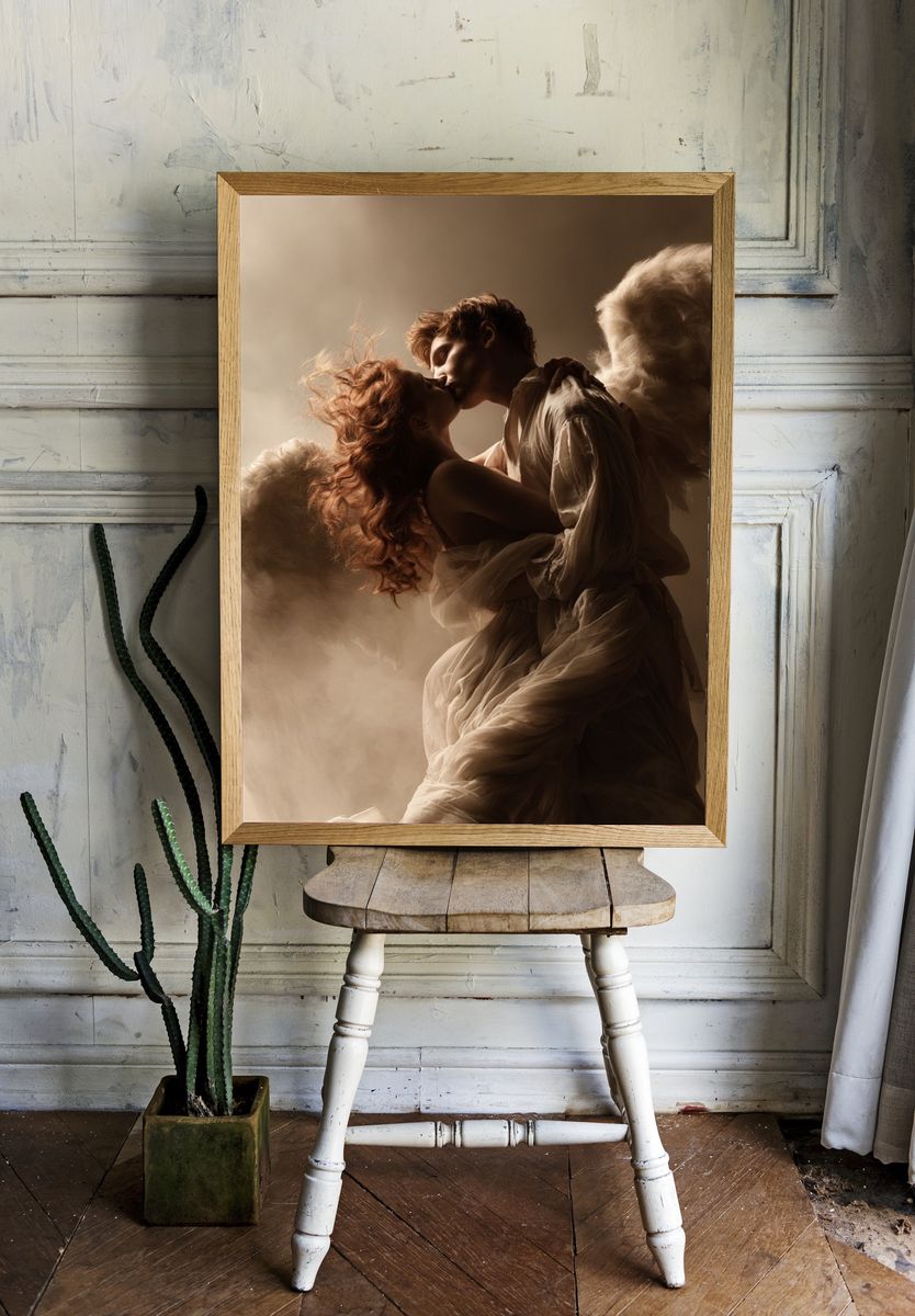 Angel Lovers Photography Poster. — room view 1