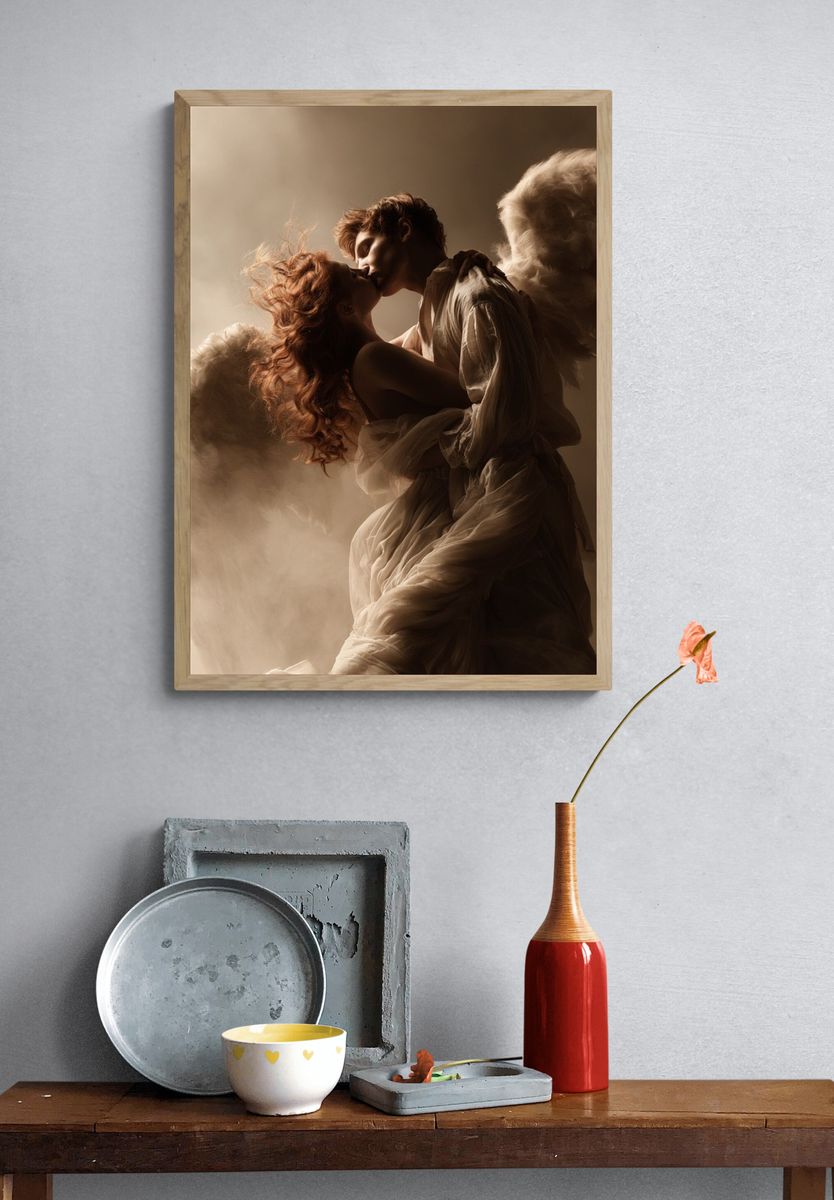 Angel Lovers Photography Poster. — room view 3