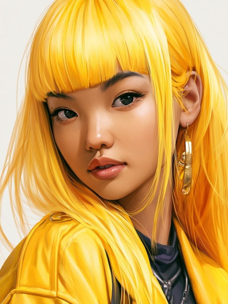 Golden Anime Portrait Poster. poster — anime art