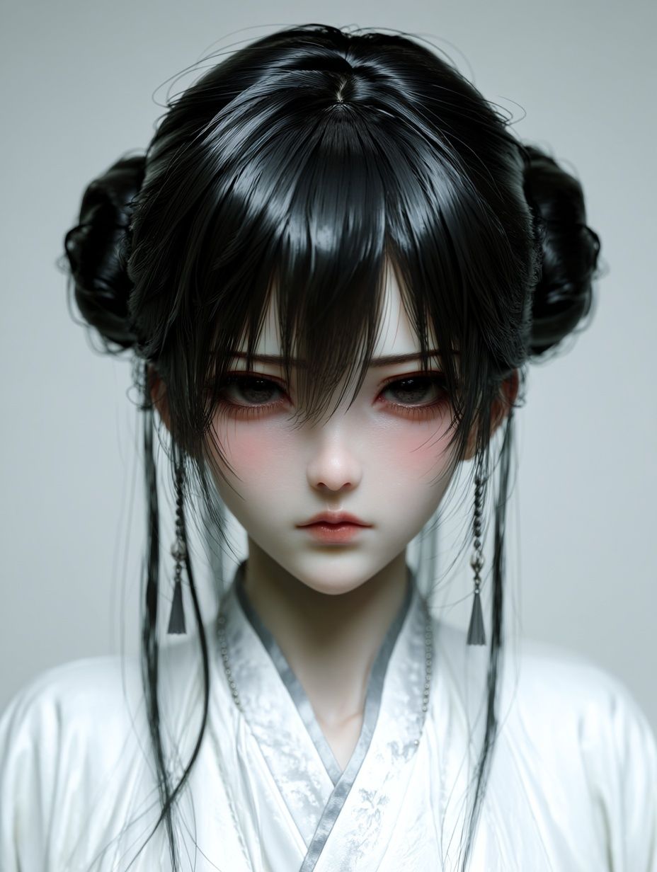 Gothic Anime Portrait Print. poster — anime art