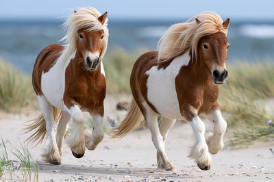 Running Ponies Photography Poster. poster