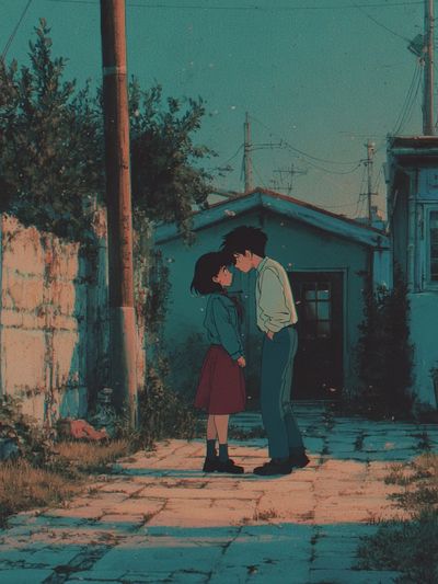 Anime Couple Alley Poster.