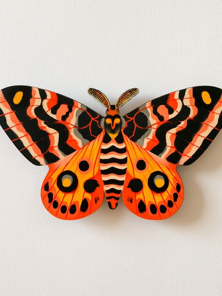 Tiger Moth Botanical Print. poster — animals art