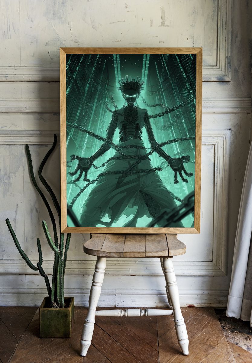 Cyberpunk Bound Figure Print room preview