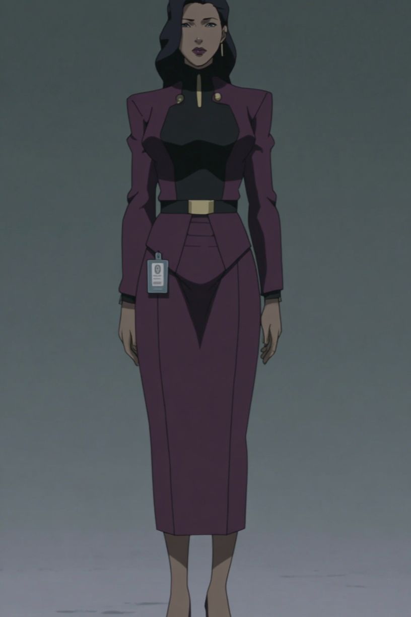 Anime Woman in Purple Suit Poster. poster — anime art