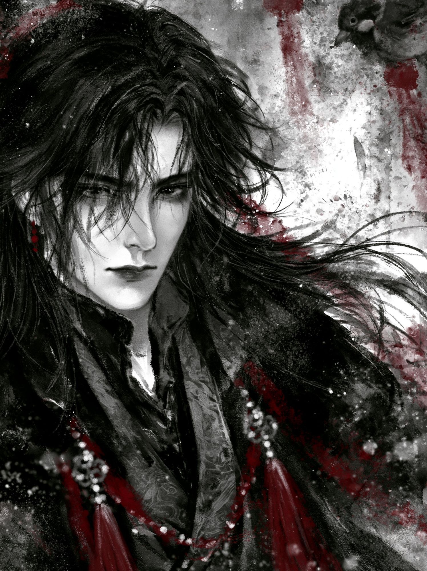 Dark Anime Portrait Poster. poster detail