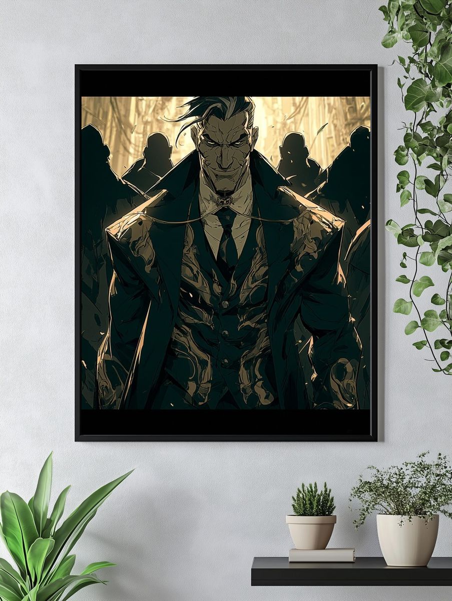 Noir Gangster Anime Poster. — room view 4