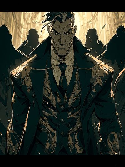 Noir Gangster Anime Poster.