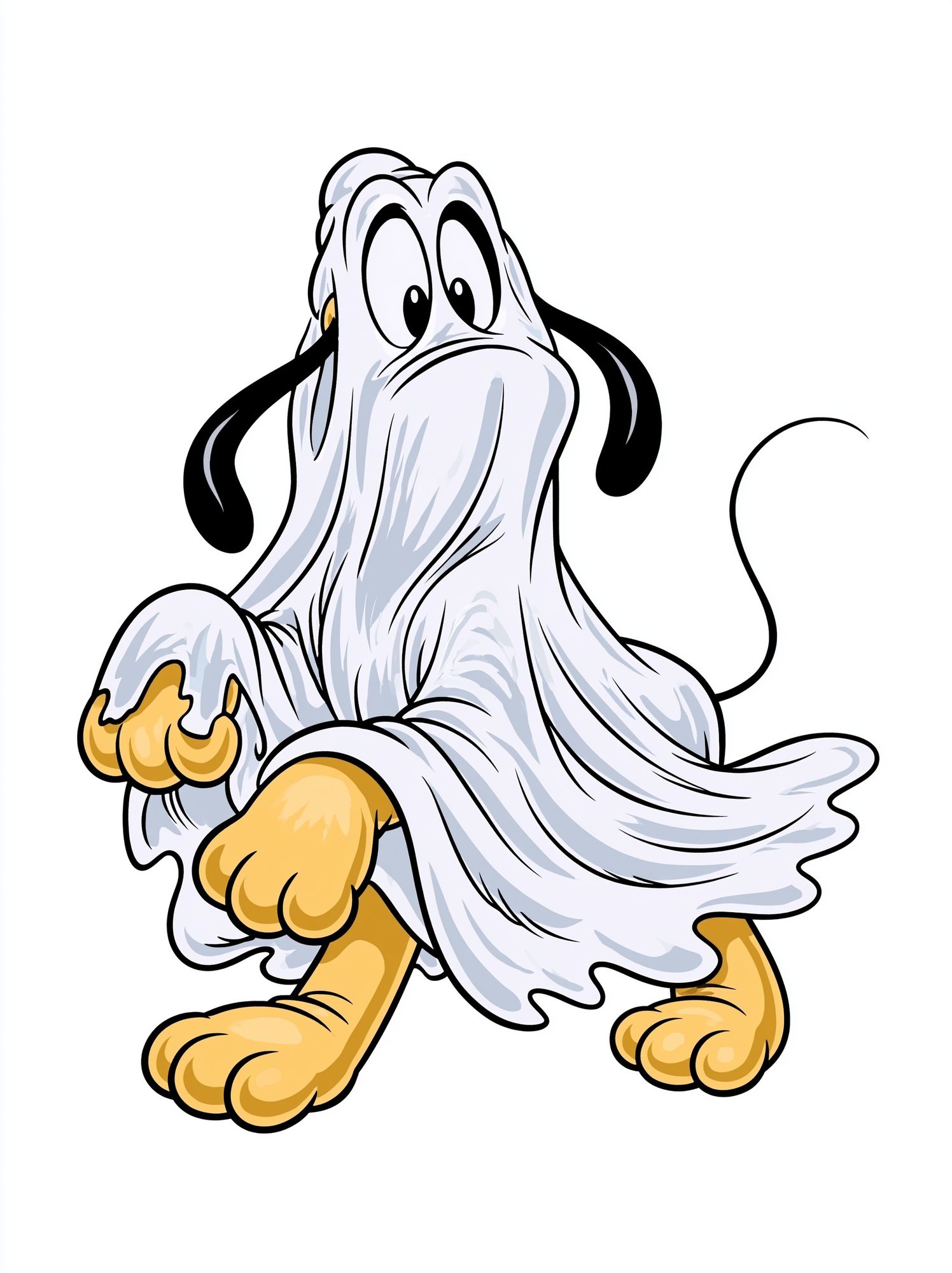 Ghost Dog Cartoon Poster. poster detail