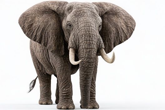 African Elephant Portrait Poster. poster — animals art