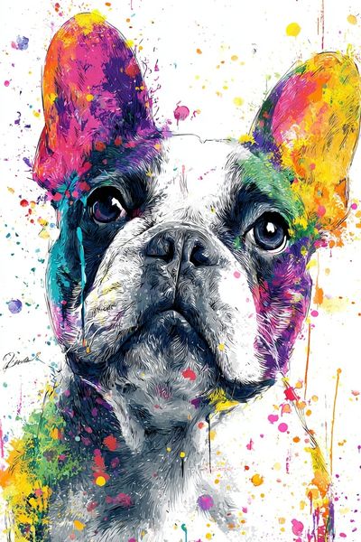 French Bulldog Pop Art Poster. poster