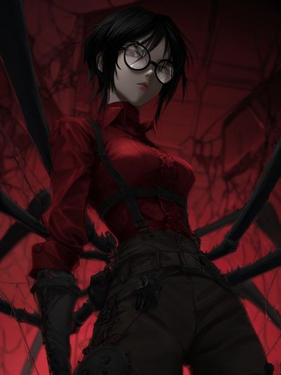 Dark Spider Woman Anime Poster.