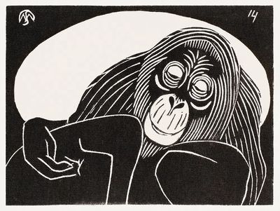 Orangutan (Orangoetan) (1914) print high. poster