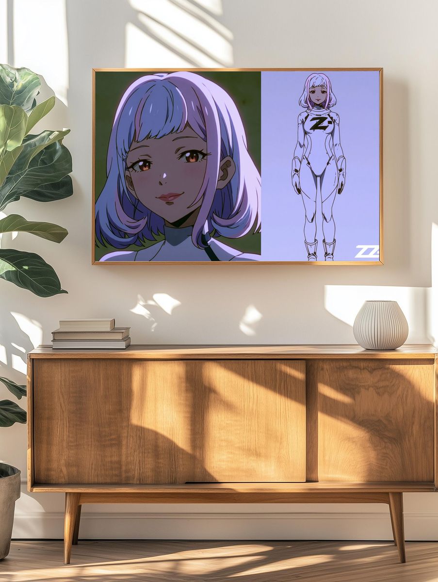 Anime Girl Zeta Illustration Poster. — room view 3