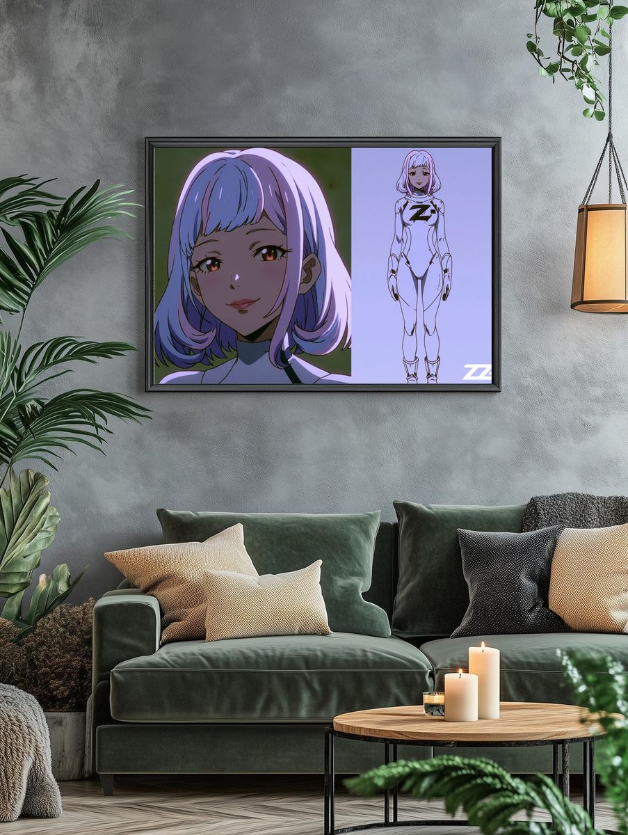 Anime Girl Zeta Illustration Poster. — room view 4