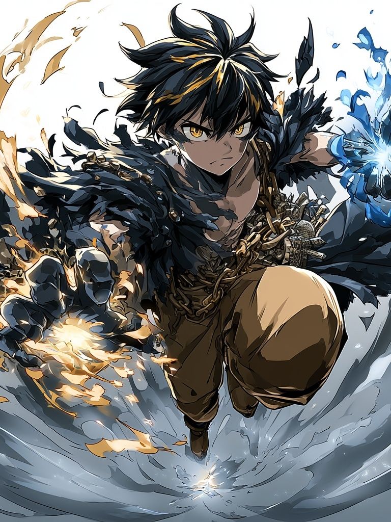 Elemental Warrior Anime Print. poster detail