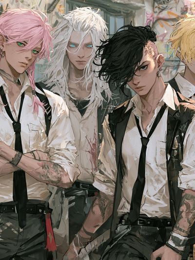 Punk Band Portrait Illustration Poster.