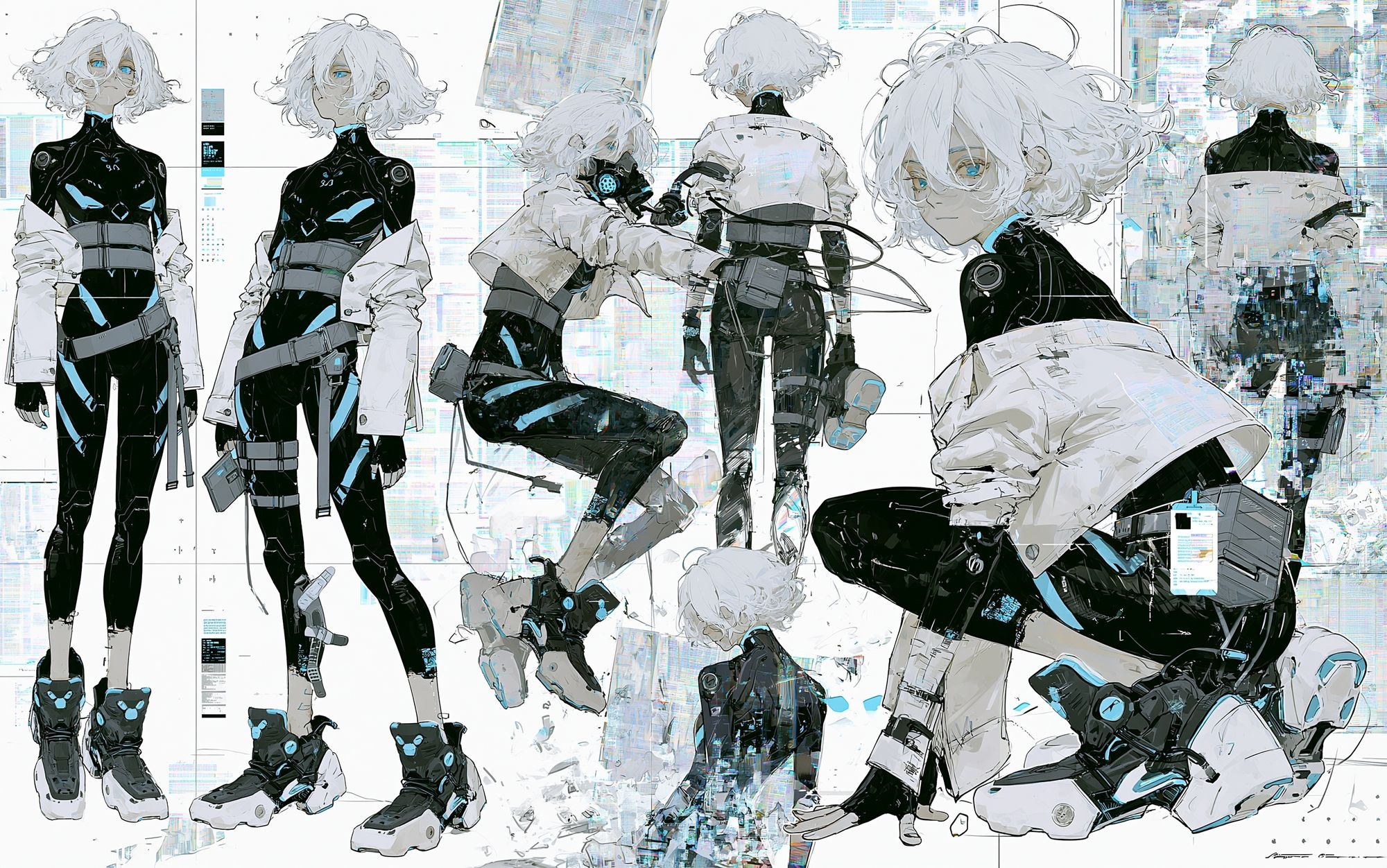 Cyberpunk Anime Character Poster. poster — anime art
