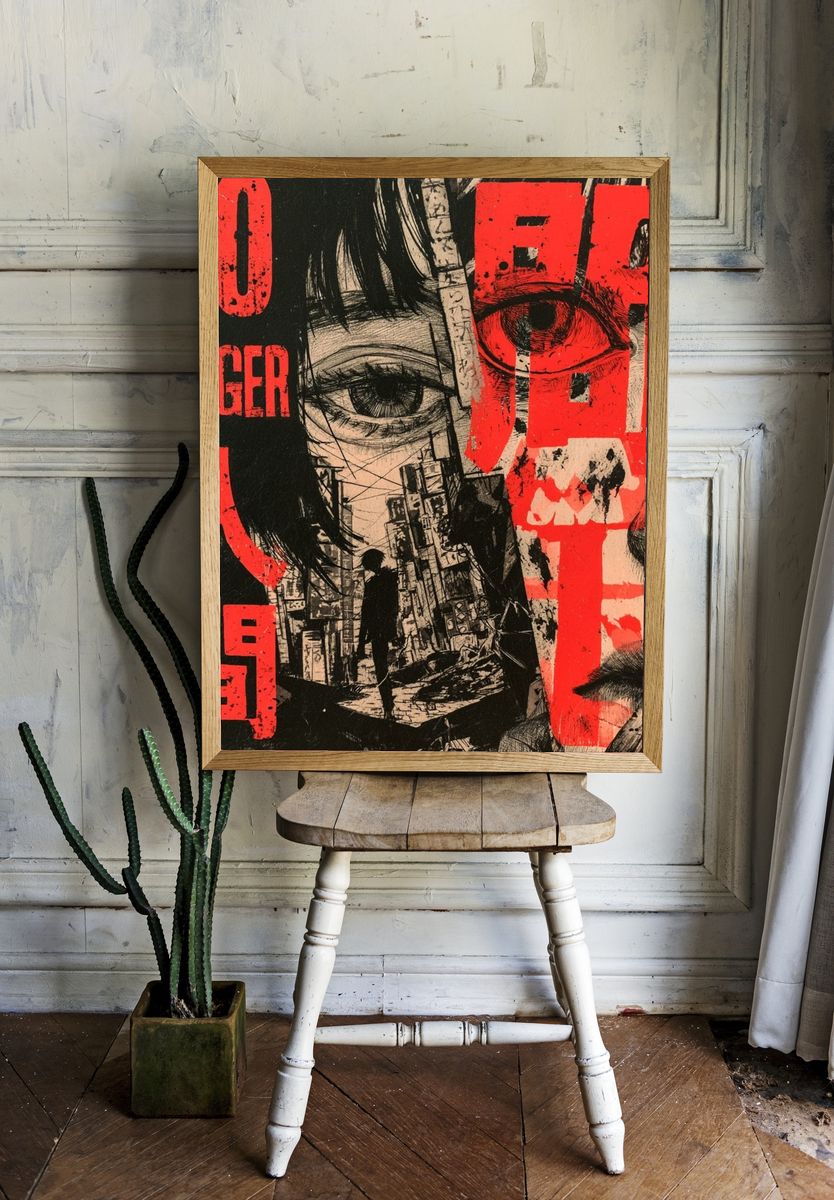 No Longer Human Manga Poster. — room view 1