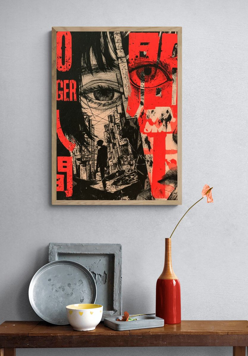 No Longer Human Manga Poster. — room view 3