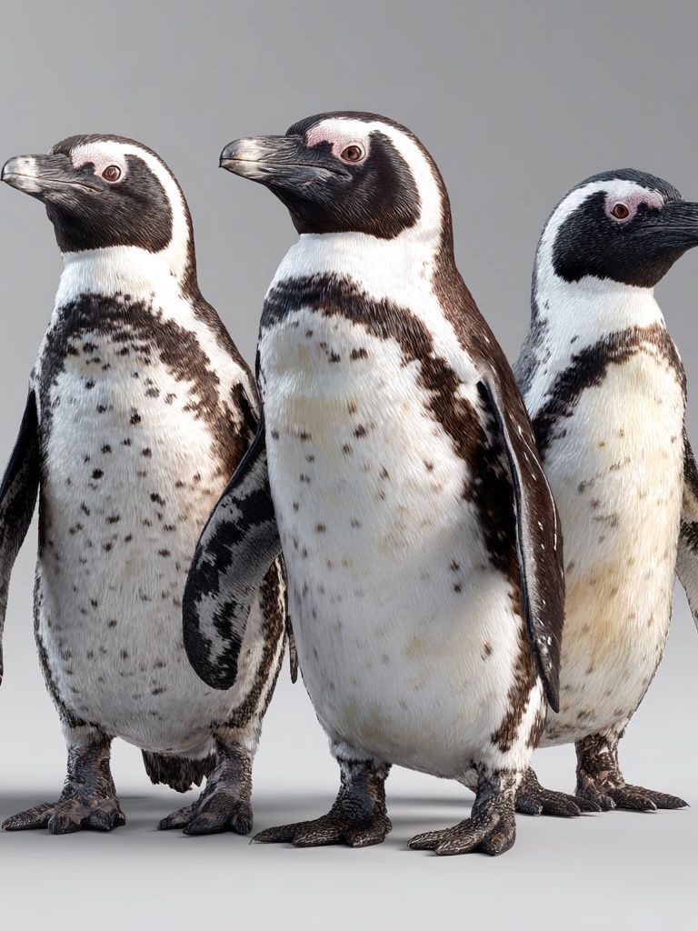 Penguin Trio Photography Poster. poster — animals art