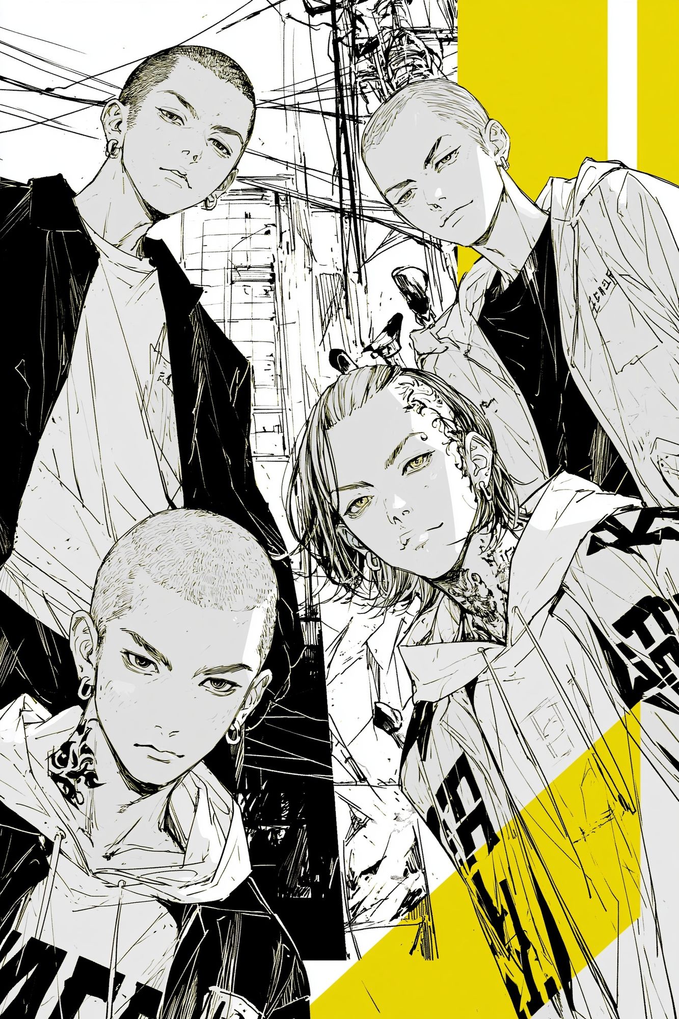 Anime Street Portrait Poster. poster detail