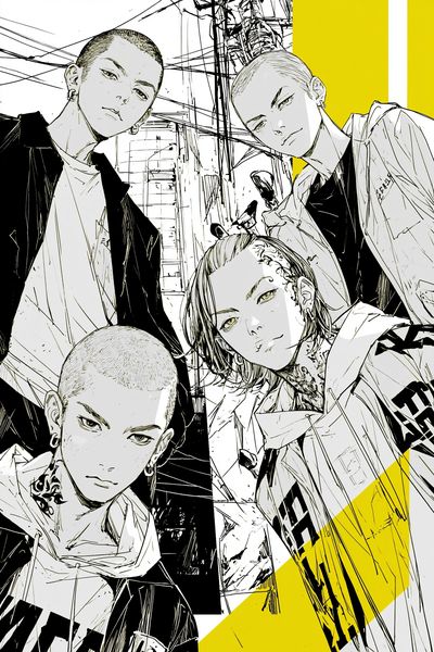 Anime Street Portrait Poster. poster