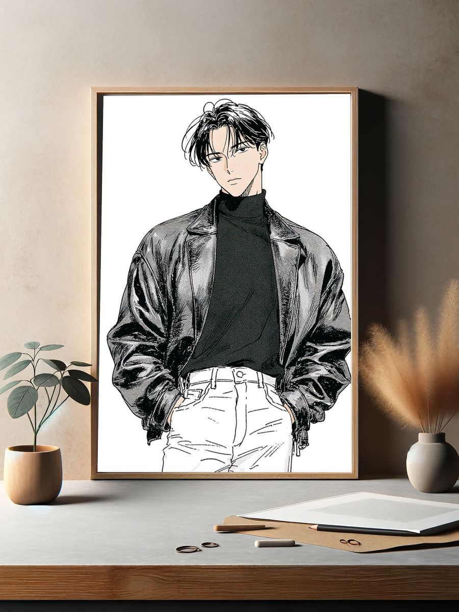 Anime Fashion Portrait Poster. — room view 2