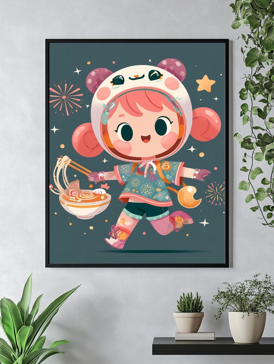 Kawaii Space Ramen Poster. — room view 4