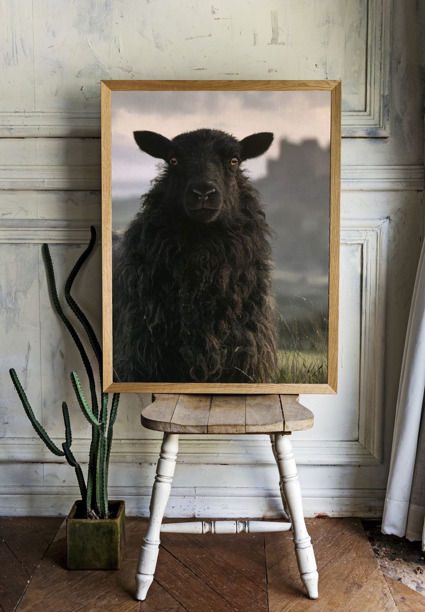 Black Sheep Portrait Poster. room preview