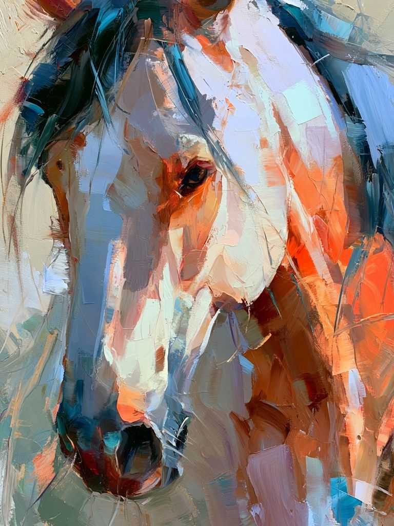 Horse Portrait Fine-Art Poster. poster — animals art
