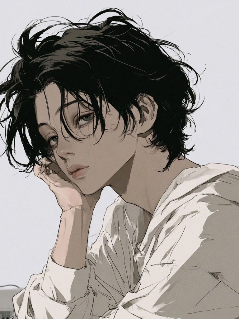 Moody Anime Portrait Poster. poster — anime art