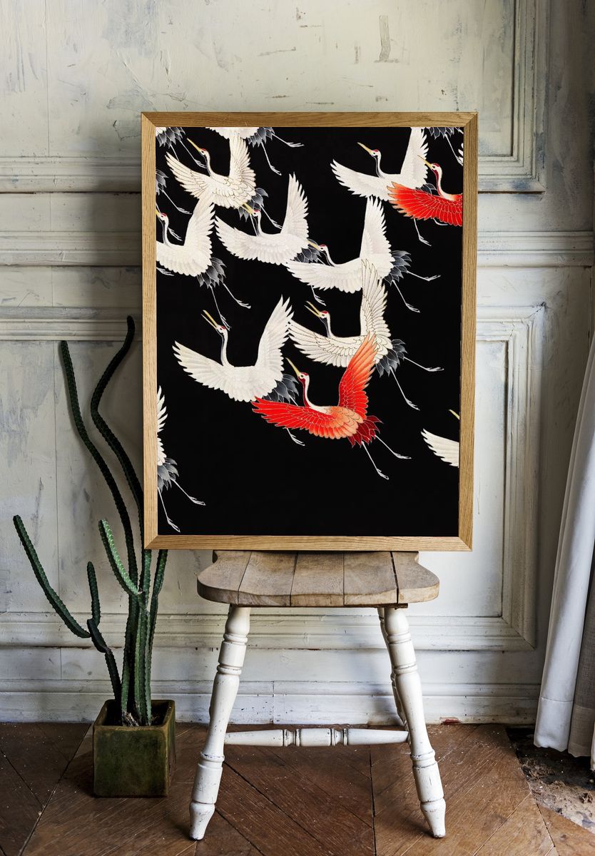 Furisode Myriad Flying Cranes (1910–1920). room preview